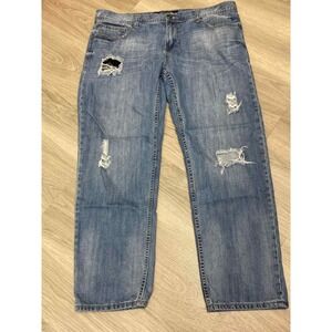 Seven7 Men's‎ Jeans Distressed Ripped Denim Blue Skinny Casual